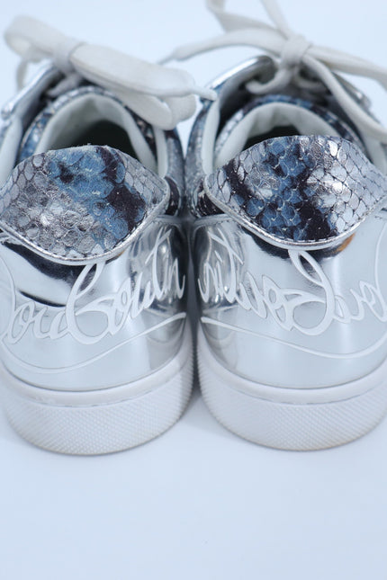 CHRISTIAN LOUBOUTIN Fun Vieira Orlato Sneaker Amazonia Silver Women's 36/US 6