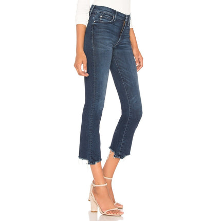 Mother Blue Rascal Ankle Chew Jeans Blue Tongue And Chic Mid Rise Women's 24