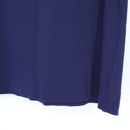 Lafayette 148 The Modern T-Shirt Navy Blue Crew Neck Short Sleeve Women's S
