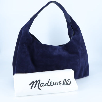 Madewell The Mylie Shoulder Bag Midnight Navy NWT Suede Slouchy Hobo Bag