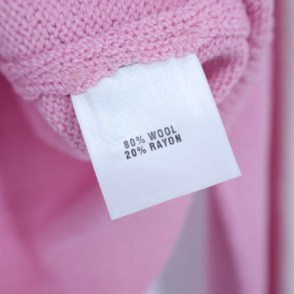 ST. JOHN SPORT Hooded Zip Up Sweater Santana Knit Track Suit Pink Women's L