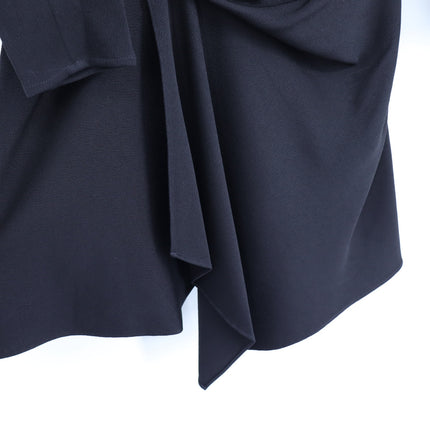 A.L.C Kay Mini Dress Black NWT Asymmetrical Skirt Long Sleeve Women's 4