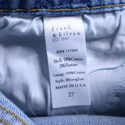 FRANK & EILEEN Monaghan Mom Jean 1997 Wash Distressed High Rise Denim Women's 27