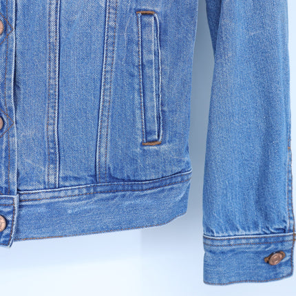 J. Crew Classic Denim Jacket Blue Medium Wash Long Sleeve Women's XXS