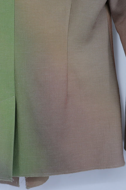 COTELAC Daphne Linen Jacket Rainbow Single Breasted Blazer Women's 1/US 6