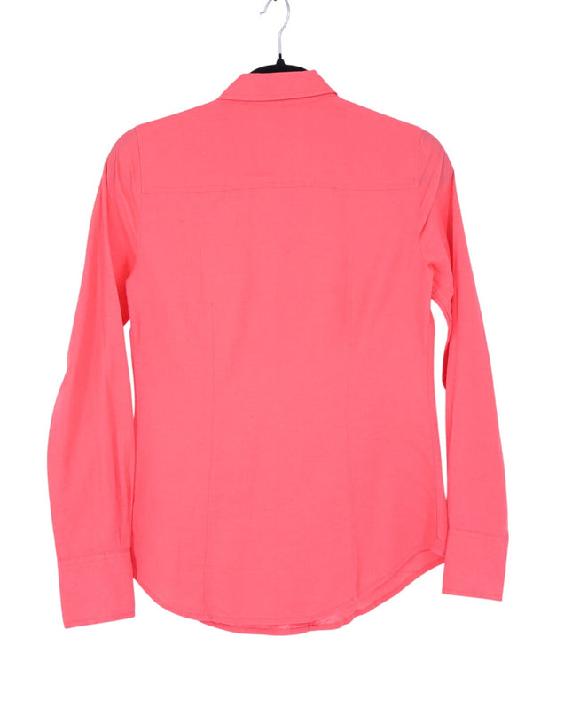 J. Crew Perfect Linen Button Up Shirt Melon Pink Long Sleeve Women's 00