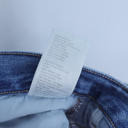 LE JEAN Wide Leg Jeans Blue Light Wash Tie Belt High Rise Women's 29