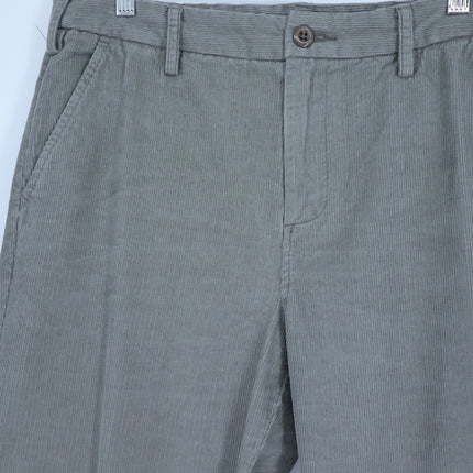 G1 Goods Straight Leg Corduroy Pants Dark Sage Green High Rise Women's 8