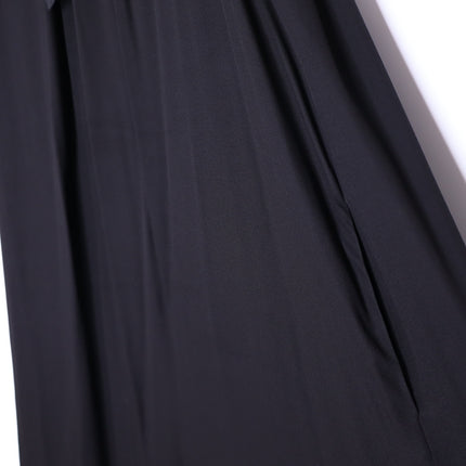 FABIANA FILIPPI Feather Embellished Maxi Dress Black Lined Lagenlook Women's XL