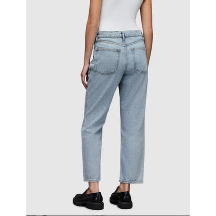ALLSAINTS Zelma Jean NWT Light Indigo High Rise Ankle Straight Leg Women's 31