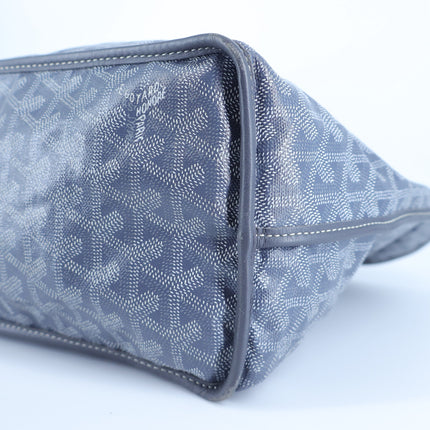GOYARD Anjoy Reversible PM Tote Bag Gray Coated Canvas with Removable Pouch
