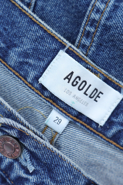 AGOLDE Vintage High Rise Jeans Blue Mid Wash Flare Absolute Zip Fly Women's 29