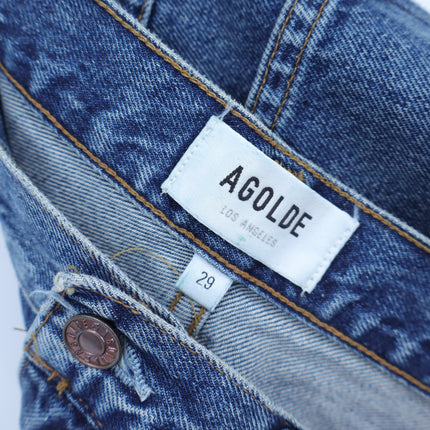 AGOLDE Vintage High Rise Jeans Blue Mid Wash Flare Absolute Zip Fly Women's 29