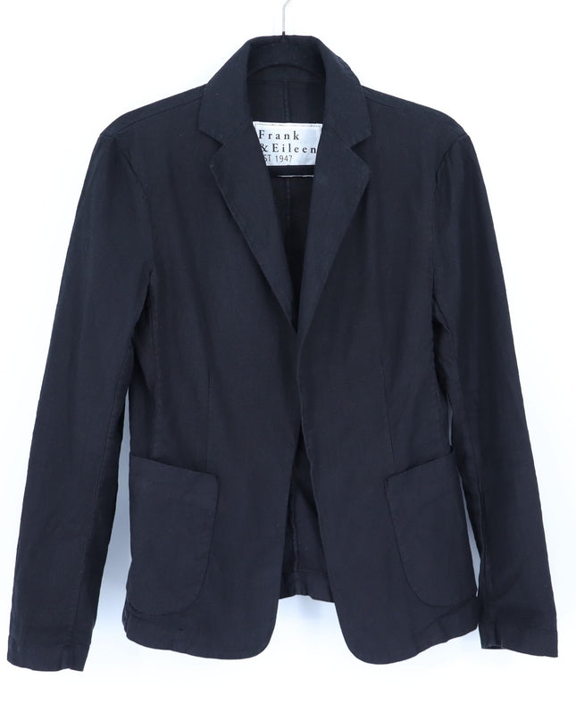 FRANK & EILEEN Dublin Open Blazer Black Long Sleeves Unlined Women's S