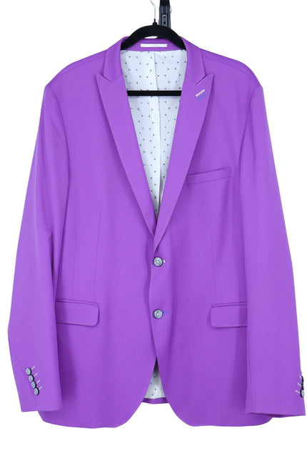 MACEOO Blazer Descartes Resistance10 Purple Wool Single Breasted Men's 46/XL