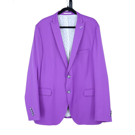 MACEOO Blazer Descartes Resistance10 Purple Wool Single Breasted Men's 46/XL