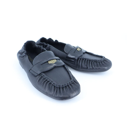 G.H. Bass Rumi Penny Loafers Black Leather Moccasin Slip On Women's 5