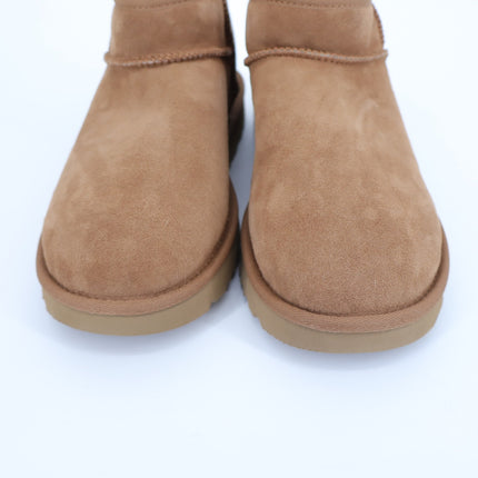 UGG Classic Ultra Mini Ankle Boot Chestnut NIB Sheepskin Winter Boot Women's 10