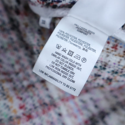 ESSENTIEL ANTWERP Colorful Tweed Cardigan Off-White Red Black Women's 32/US 2