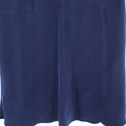 FIFTEEN TWENTY Bias Cut Midi Skirt Navy Blue NWT Pull On Women's M