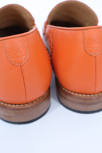 THE OFFICE OF ANGELA SCOTT Ms. Charlotte Orange Penny Loafers Women's 38.5/US8.5