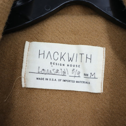 Hackwith Design House Wool Open Blazer Camel Long Sleeve Women's M