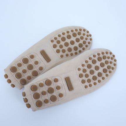 COACH Naomi C-Bit Loafer Beige Leather Slip On Driving Shoe Women's 9B