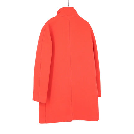 J. CREW Cocoon Coat NWT Italian Stadium Cloth Wool Blend Hunter Orange Women's 2