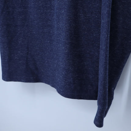 Johnnie-O Baker Henley Pullover Sweater Wake Blue Long Sleeve Men's M