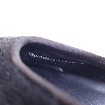 DOLCE VITA Baylee Grommet Mary Jane Flats Onyx Black Perforated Suede Women's 6