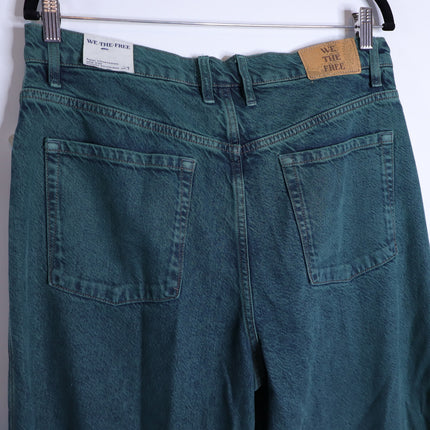 WE THE FREE NWT Luke Green Final Countdown Cuffed Wide Leg Jeans Women's 29