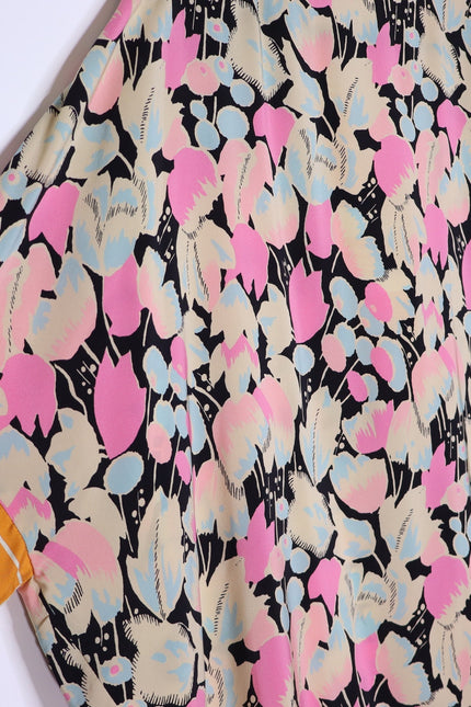 DRIES VAN NOTEN Floral-Print Daze Kaftan Multicolor Silk Slip On Women's M
