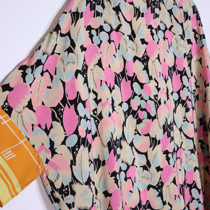 DRIES VAN NOTEN Floral-Print Daze Kaftan Multicolor Silk Slip On Women's M
