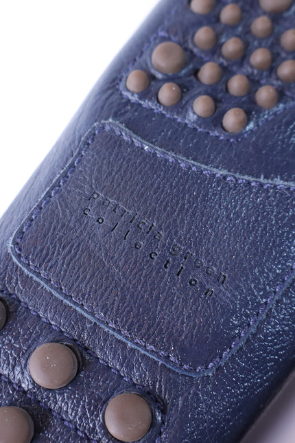 PATRICIA GREEN Jill Piped Driving Shoe Navy and White Women's 9M