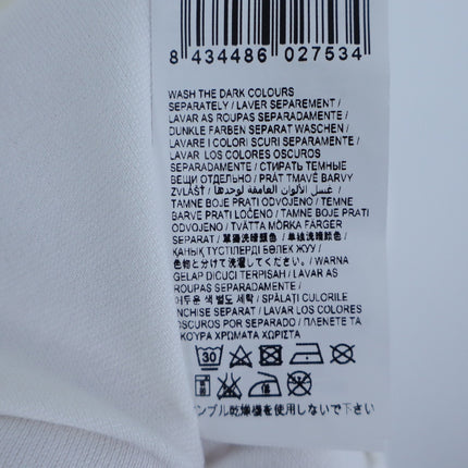 Desigual Embroidered Tank Dress White Knee Length Casual Women's M