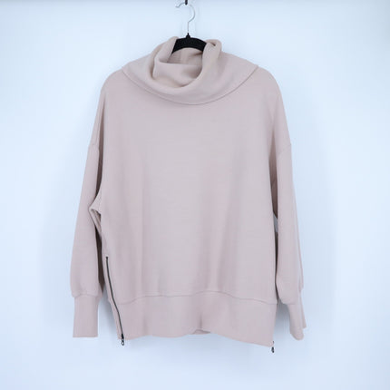 Varley Milton Pullover Sweatshirt Mushroom Beige Oversized Ottoman Women's S
