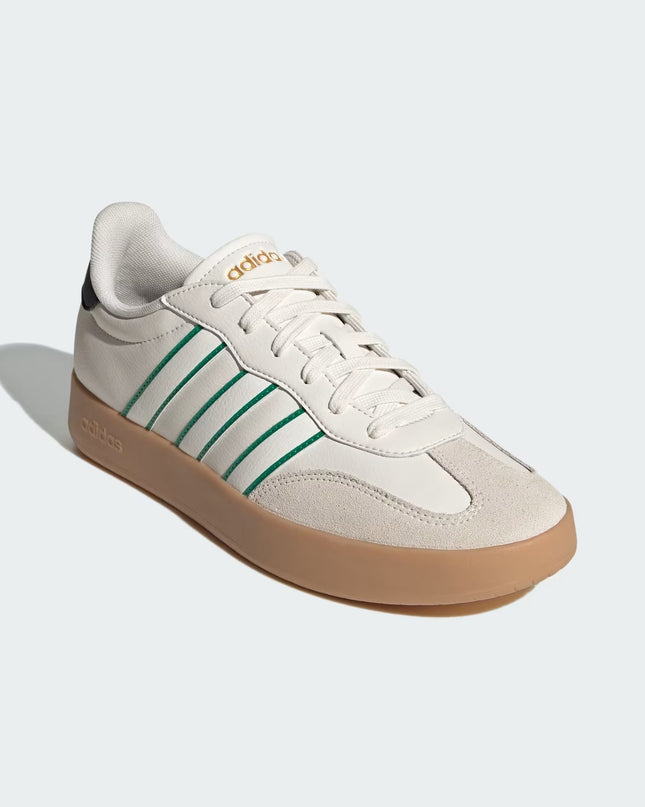 Adidas Barreda Sneakers Core White Court Green Lace Up Low Top Men's 11