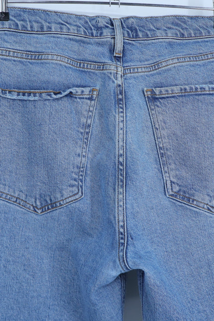 AGOLDE Nico High Rise Slim Jeans Chronicle Blue Light Wash Ankle Cut Women's 29