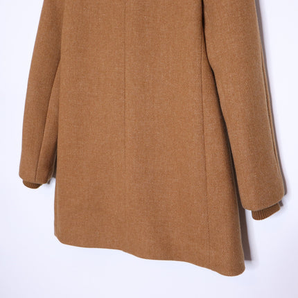 J. CREW Lodge Coat Italian Stadium Wool Jacket Heather Acorn Quilted Women's 0