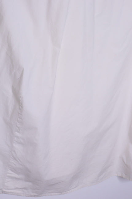 CHEZ VIDALENC Oversized Balloon Shift Dress White Sleeveless Women's 3/ US 6-8