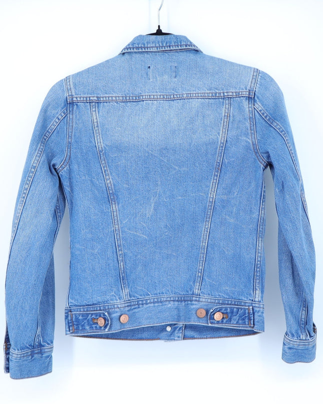 J. Crew Classic Denim Jacket Blue Medium Wash Long Sleeve Women's XXS
