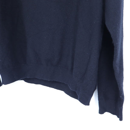 Vince Asymmetrical Pullover Sweater 100% Cashmere Black Cold Shoulder Women's S