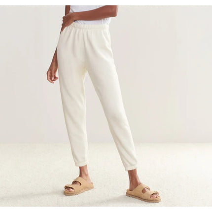 JENNI KAYNE Saturday Sweatpant Cream Elastic Waist Pull On Loungewear Women's XS