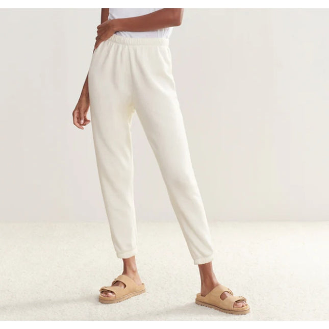 JENNI KAYNE Saturday Sweatpant Cream Elastic Waist Pull On Loungewear Women's XS