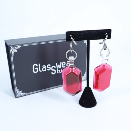 Glasswear Studios Red Rupee Weights 10g/2.5mm Pinot Noir Artisan Hangers