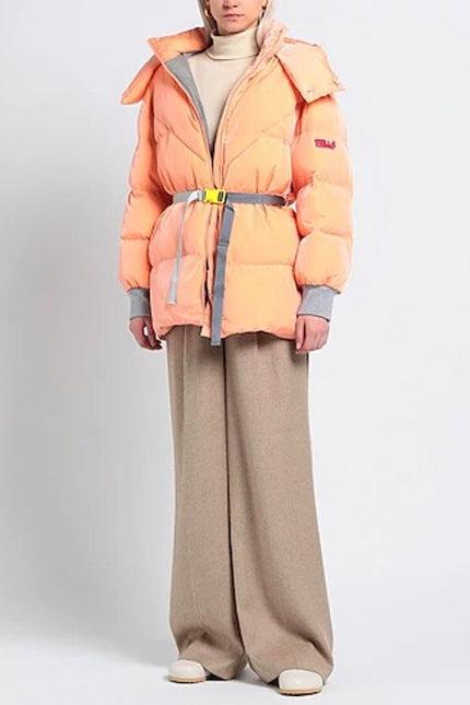 STELLA McCARTNEY NEW Kayla Quilted Down Puffer Jacket Orange Women's 50/16