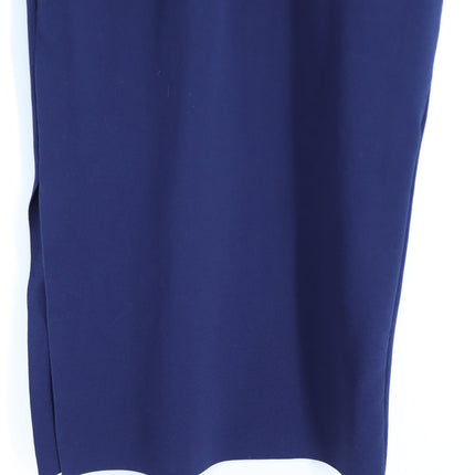 TED BAKER Lounia Bodycon Midi Dress Navy Blue Flare Sleeve Women's 2