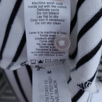 VERONICA BEARD Lanier Striped Polo Mini Dress Black and White NWT Women's M