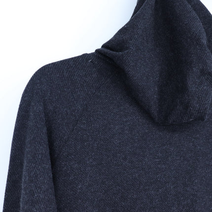 Faherty Legend Sweater Hoodie Heathered Black Twill Marled Pullover Women's S
