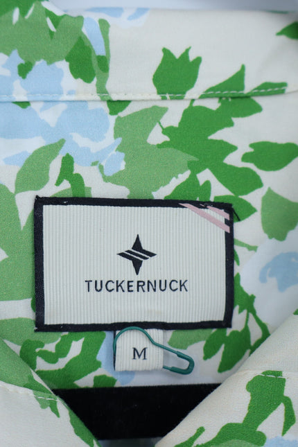 TUCKERNUCK Corrigan Popover Blouse English Ivy Green Long Sleeve Women's M